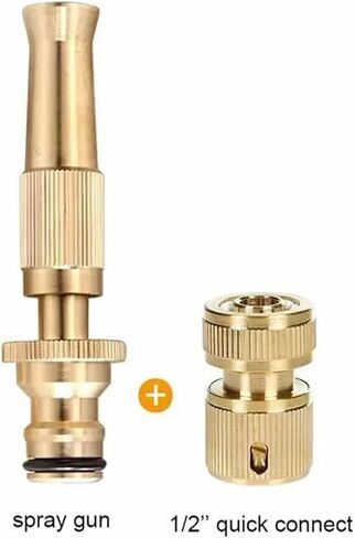 1 قطعة مسدس مياه عالي الضغط قابل للتعديل، فوهة رش متعددة الأنماط للحديقة وغسيل السيارات (عديم اللون) in Kuwait