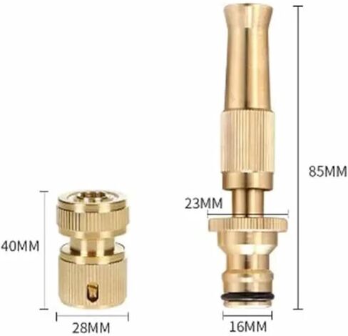 1 قطعة مسدس مياه عالي الضغط قابل للتعديل، فوهة رش متعددة الأنماط للحديقة وغسيل السيارات (عديم اللون) in Kuwait