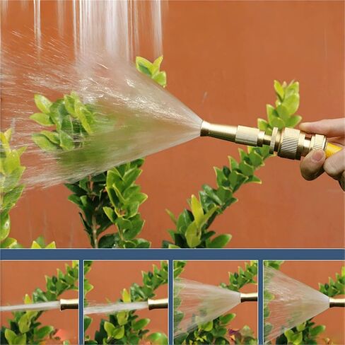 1 قطعة مسدس مياه عالي الضغط قابل للتعديل، فوهة رش متعددة الأنماط للحديقة وغسيل السيارات (عديم اللون) in Kuwait