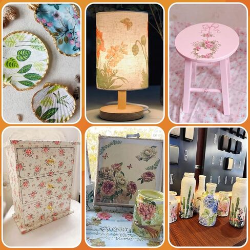 Sealer, Decoupage Glue & Gloss Finish, All-in-One Clear Craft Glue, Perfect for Indoor and Outdoor DIY Crafts and Art Projects, with Quick Dry & Cure Time (Gloss) in Kuwait