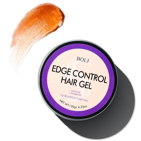 BOLI Strong Hold Edge Control Gel for Women, Styling Wax - Non-Greasy, Non-Flaking, No White Cast, Long Lasting, Shine & Smooth for All Hair Types (120g) in Kuwait