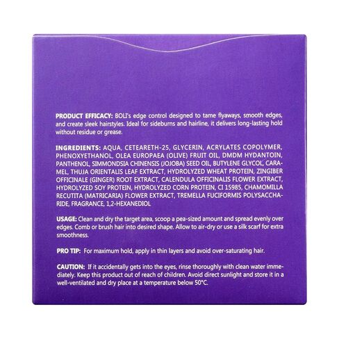 BOLI Strong Hold Edge Control Gel for Women, Styling Wax - Non-Greasy, Non-Flaking, No White Cast, Long Lasting, Shine & Smooth for All Hair Types (120g) in Kuwait