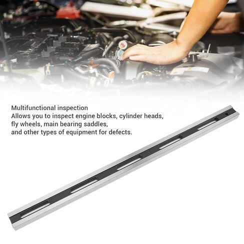 24 Inch Machinist Precision Steel Straight Edge Tool, Metal Straight Edge for Cylinder Head and Engine Block Flatness Inspection, Precision Ground Edge with Blow Molded Case in Kuwait