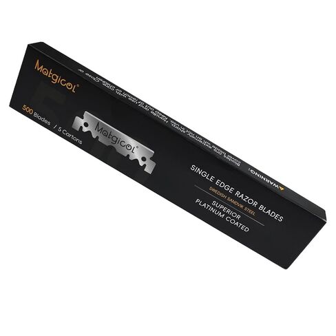 Single Edge Razor Blades Refills - 500 Count Swedish Premium Platinum Straight Razors Blades for Men - Sharp, Smooth and Comfortable Shaving in Saudi Arabia