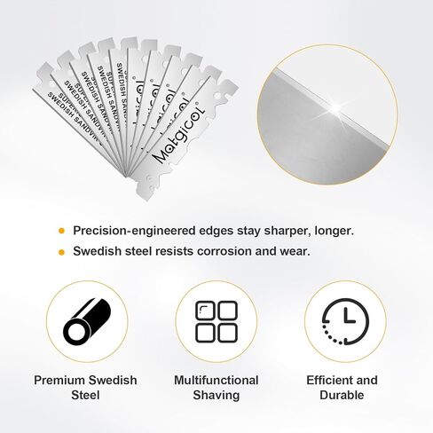 Single Edge Razor Blades Refills - 500 Count Swedish Premium Platinum Straight Razors Blades for Men - Sharp, Smooth and Comfortable Shaving in Saudi Arabia