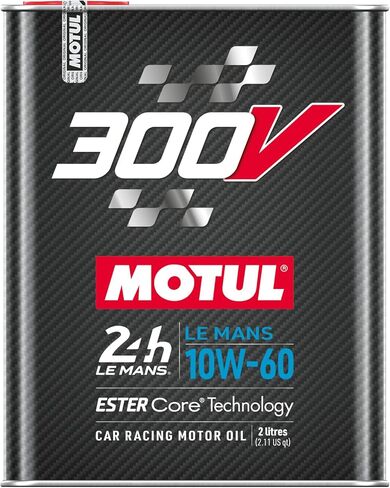 MOTUL 110865 300V 10W-60 LE MANS Car Racing Motor Oil Full Synthetic Engine Lubricant 5 Liter High Performance 4-Stroke Ester Core in Saudi Arabia