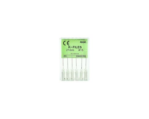 Mani MKF2115 K-Flex Endodontic Files 21mm #15 6/Bx in Kuwait