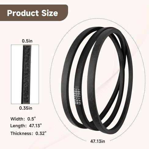 حزام مجفف على شكل حرف V متوافق مع مجففات Alliance Speed ​​Queen Huebsch استبدال #: M412981 TU20069 4L810 in Kuwait