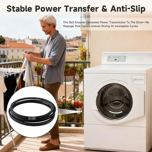 حزام مجفف على شكل حرف V متوافق مع مجففات Alliance Speed ​​Queen Huebsch استبدال #: M412981 TU20069 4L810 in Kuwait