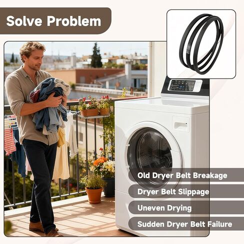 حزام مجفف على شكل حرف V متوافق مع مجففات Alliance Speed ​​Queen Huebsch استبدال #: M412981 TU20069 4L810 in Kuwait