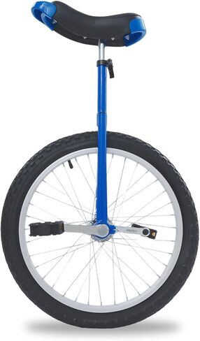 20 Inch Wheeled Outdoor Unicycle for Adults, Adjustable Height Aluminum Frame Balance Unicycle with Anti-Slip Tire & Shock-Absorbing Fork, Fitness Unicycle for Exercise & Outdoor Sports in Saudi Arabia
