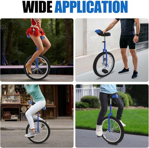 20 Inch Wheeled Outdoor Unicycle for Adults, Adjustable Height Aluminum Frame Balance Unicycle with Anti-Slip Tire & Shock-Absorbing Fork, Fitness Unicycle for Exercise & Outdoor Sports in Saudi Arabia