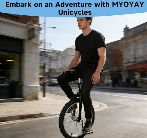 MYOYAY 20 بوصة دراجة أحادية، ارتفاع الدراجة الهوائية الأحادية العجلة الجبلية قابل للتعديل للبالغين، دراجة أحادية مع حامل، دواسة مضادة للانزلاق ومضخة هواء، رياضات داخلية للياقة البدنية في الهواء الطلق، تدريب ممتع على التوازن، دراجة (أسود) in Saudi Arabia