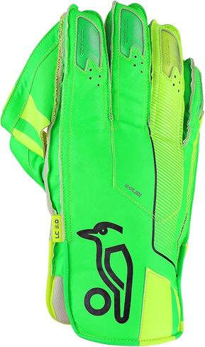 Kookaburra Childrens/Kids LC 3.0 Wicket Keeper Gloves (6.5in - 7.28in) (Green/Yellow) in Saudi Arabia