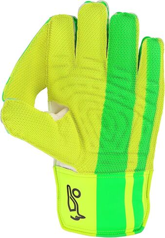 Kookaburra Childrens/Kids LC 3.0 Wicket Keeper Gloves (6.5in - 7.28in) (Green/Yellow) in Saudi Arabia