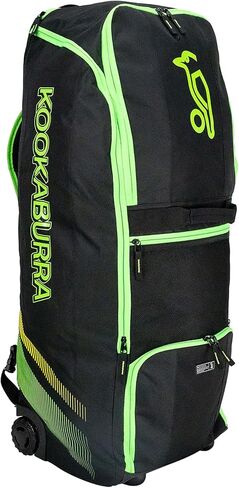 Kookaburra wd2000 Wheelie Duffle Cricket Bag - Black/Neon Green in Kuwait