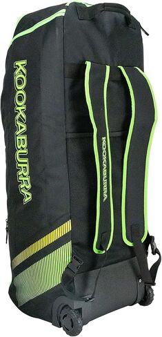 Kookaburra wd2000 Wheelie Duffle Cricket Bag - Black/Neon Green in Kuwait