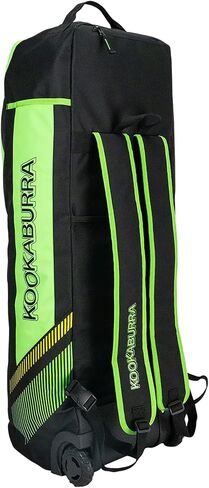 Kookaburra wd5000 Wheelie Duffle Cricket Bag - Black/Neon Green in Kuwait