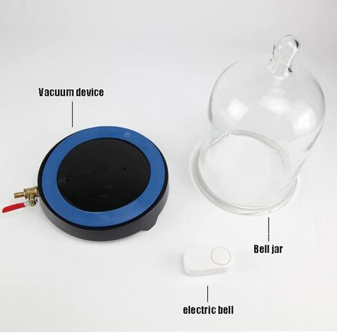 Exhaust Tray with Vacuum Cover Vacuum Acoustic Instrument Exhaust Plate Vacuum Can with Vacuum Cover Physicsvacuum Physics Equipment Acoustic Experiment Middle School in Kuwait