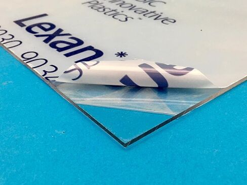 Clear Polycarbonate Lexan Sheet - 1/8" (24" x 36") in Kuwait