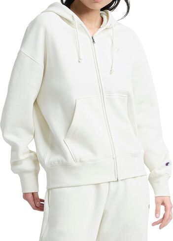Champion Women's Full Zip Fleece Hoodie, Loose Fit, Midweight, C Logo, Available in Regular and Plus in Saudi Arabia