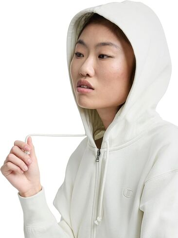 Champion Women's Full Zip Fleece Hoodie, Loose Fit, Midweight, C Logo, Available in Regular and Plus in Saudi Arabia