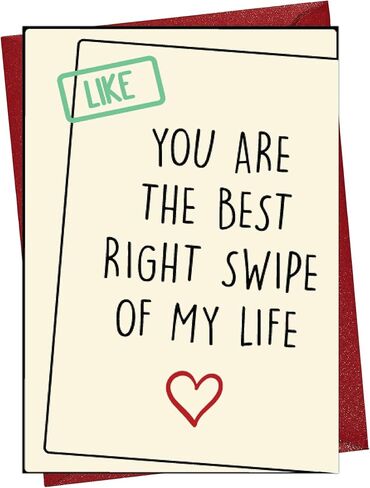 Cheerin Funny Greeting Card with Envelope - Anniversary Card - Romantic Birthday Card - Hilarious Gifts for Him Her Girlfriend Boyfriend Wife Husband in Kuwait