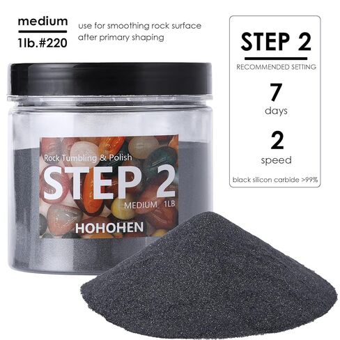 4 Pounds Rock Tumbler Grit Kit Abrasive Media Rocks Tumbling Grit and Polish Refill Stone Polishing Silicon Carbide & Aluminum Oxide Fit for Any Rock Polisher in Saudi Arabia