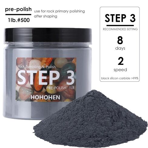 4 Pounds Rock Tumbler Grit Kit Abrasive Media Rocks Tumbling Grit and Polish Refill Stone Polishing Silicon Carbide & Aluminum Oxide Fit for Any Rock Polisher in Saudi Arabia