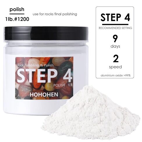 4 Pounds Rock Tumbler Grit Kit Abrasive Media Rocks Tumbling Grit and Polish Refill Stone Polishing Silicon Carbide & Aluminum Oxide Fit for Any Rock Polisher in Saudi Arabia
