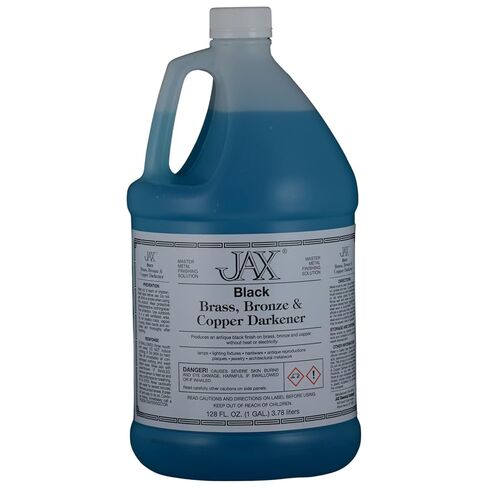 JAX Black Darkener - Metal Finishing Solution - Antique Finish Without Heat or Electricity - Pint in Saudi Arabia