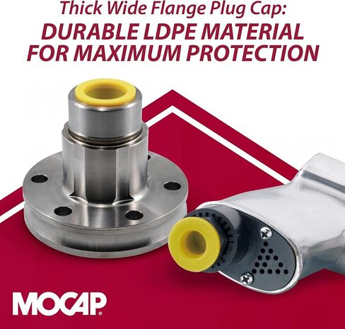 MOCAP Automotive Extra Thick Plug Cap Kit (TWF Series) – Durable LDPE Plug & Cap for Tube, Pipe & Hydraulic Fittings, High-Visibility Yellow, Protects Against Dirt, Moisture & Damage - 25-Piece Set in Kuwait