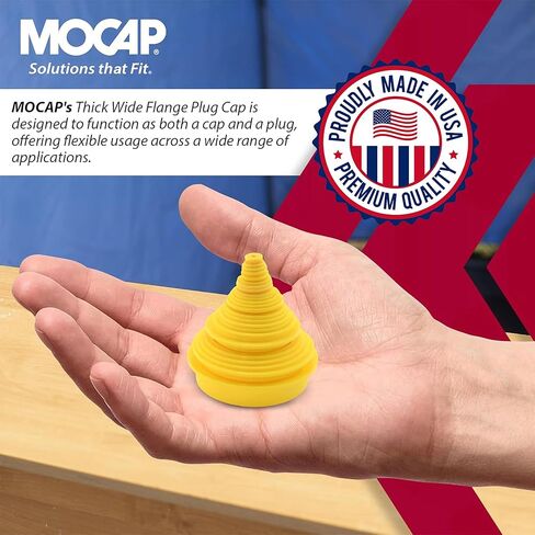 MOCAP Automotive Extra Thick Plug Cap Kit (TWF Series) – Durable LDPE Plug & Cap for Tube, Pipe & Hydraulic Fittings, High-Visibility Yellow, Protects Against Dirt, Moisture & Damage - 25-Piece Set in Kuwait