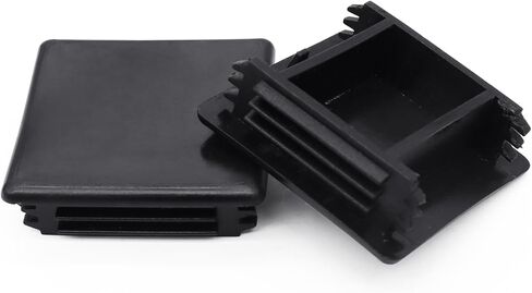 60 Pack 1-5/8" x 1-5/8" Strut Channel End Caps, Square Plug Cap Fittings for Protecting The Ends of Struts or Profiles, Black in Saudi Arabia