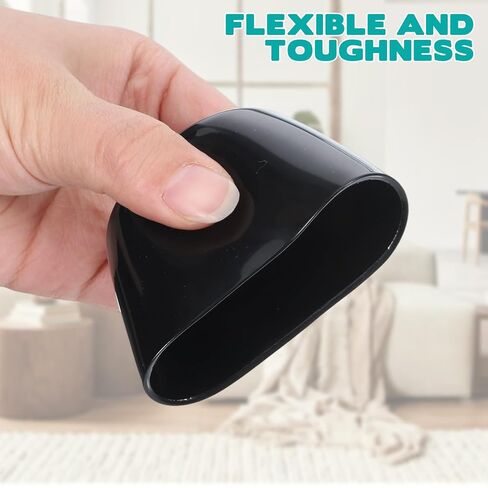 2" (50 mm) Rubber End Caps, 4 PCS Soft PVC Rubber Plug Round Black Vinyl Covers Thread Protective Sleeve Screw Protective Cap Round Plastic Cover Sleeve for Metal Tubing Fences Chair Furniture Legs in Kuwait