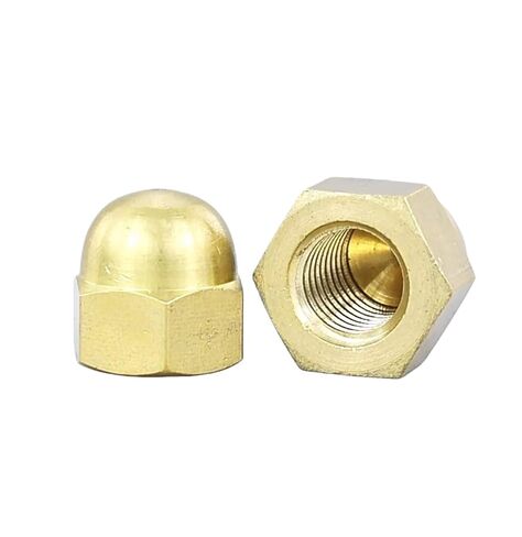 Brass Cap Type Nut All Copper Dust-Proof Decorative Nut M3-M20 Conductive Material Stable Pipeline Furniture Equipment Sealed End Cap(M18(1pc)) in Kuwait