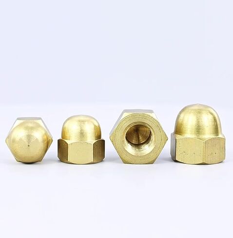 Brass Cap Type Nut All Copper Dust-Proof Decorative Nut M3-M20 Conductive Material Stable Pipeline Furniture Equipment Sealed End Cap(M18(1pc)) in Saudi Arabia