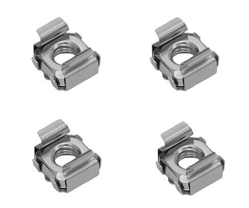 20PCS 304 Stainless Steel/Carbon Steel Cage Nut Server Cabinet Specific Floating Clip Nuts M4 M5 M6 M8 M10 Square Nuts Rack Installation Universal Fastener Accessories(304SS,M10) in Saudi Arabia