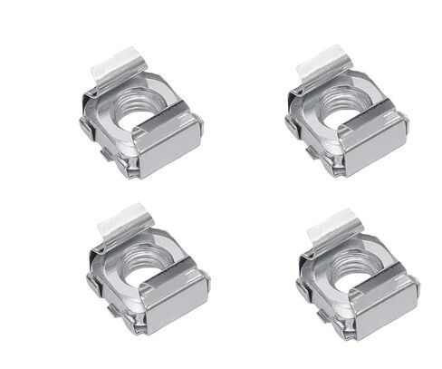 20PCS 304 Stainless Steel/Carbon Steel Cage Nut Server Cabinet Specific Floating Clip Nuts M4 M5 M6 M8 M10 Square Nuts Rack Installation Universal Fastener Accessories(304SS,M10) in Saudi Arabia