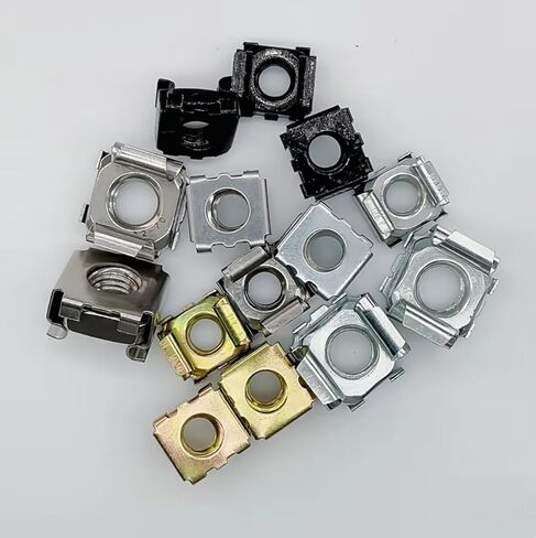 20PCS 304 Stainless Steel/Carbon Steel Cage Nut Server Cabinet Specific Floating Clip Nuts M4 M5 M6 M8 M10 Square Nuts Rack Installation Universal Fastener Accessories(304SS,M10) in Saudi Arabia