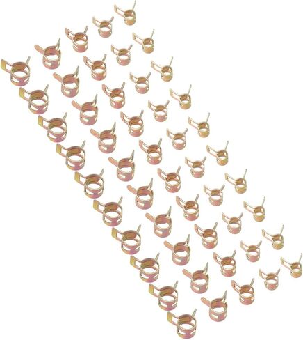 50 قطعة من مشابك الخرطوم، مجموعة مشابك لأنبوب خط هواء الوقود والماء 5-9 مم، مشابك فولاذية 65Mn بأحجام متنوعة in Kuwait