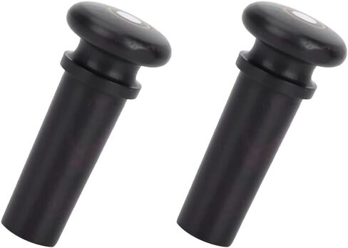 Eujgoov 2Pcs Violin Endpin Jujube Wood Violin Tail Endpin Musical Instrument Accessories for (Black hairtail eye) in Saudi Arabia