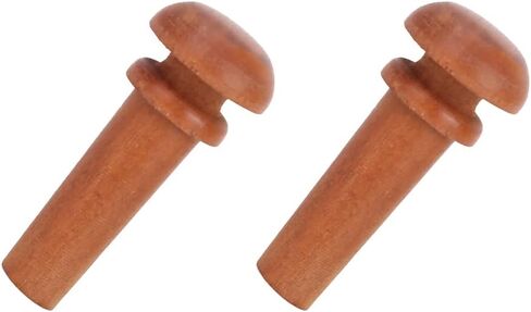 Eujgoov 2Pcs Violin Endpin Jujube Wood Violin Tail Endpin Musical Instrument Accessories for (Black hairtail eye) in Saudi Arabia
