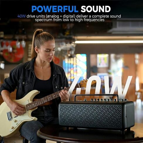 JOYO 40W Desktop Guitar Amp Portable,Professional Combo Guitar Amplifier Live Streaming & Recording with 8 Effects,Presets,Looper,Drum Machine & App for Electric Acoustic Bass Guitar (JAM Buddy III) in Saudi Arabia