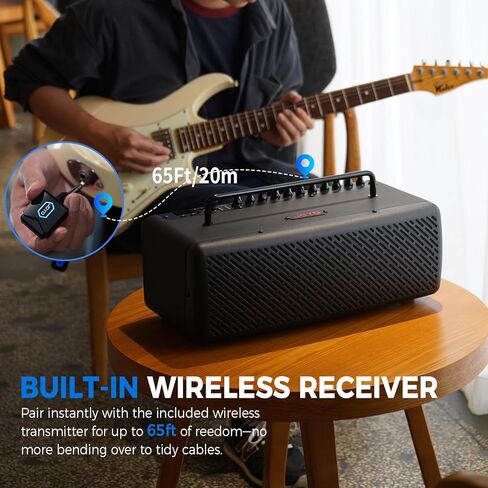 JOYO 40W Desktop Guitar Amp Portable,Professional Combo Guitar Amplifier Live Streaming & Recording with 8 Effects,Presets,Looper,Drum Machine & App for Electric Acoustic Bass Guitar (JAM Buddy III) in Saudi Arabia