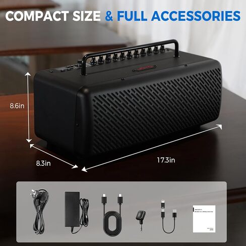 JOYO 40W Desktop Guitar Amp Portable,Professional Combo Guitar Amplifier Live Streaming & Recording with 8 Effects,Presets,Looper,Drum Machine & App for Electric Acoustic Bass Guitar (JAM Buddy III) in Saudi Arabia