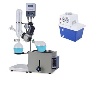 Rotary Evaporator 2L APX-201D Lab Vacuum Evaporator Vacuum Decompression Extraction Heating Bath Evaporation in Kuwait