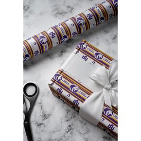ONDEMAND FAN NCAA Wrapping Paper with Victory Stripes design (North Alabama Lions,Wrapping Paper 30" x20') in Kuwait