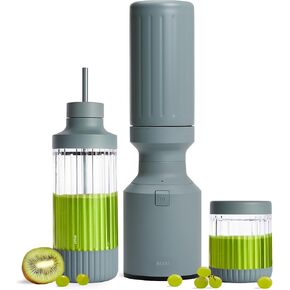 Beast Mighty 850 | Premium Compact Personal Blender | Smoothies, Shakes, Dressings, Sauces, Desserts, Dips | Blends Ice and Frozen Fruit | Includes Extra Lids and Straws | 850W (Sand) in Kuwait