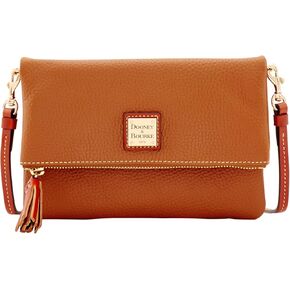 Dooney & Bourke Handbag, Pebble Grain Foldover Zip Crossbody - Midnight Blue in Kuwait